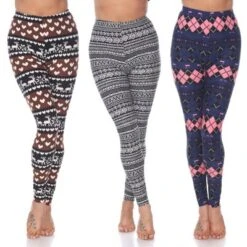 Women's Pack Of 3 Leggings - One Size Fits Most - White Mark -Cheap Clad Fine Store GUEST 001bca13 7151 422f ab0d 20ad11888f15