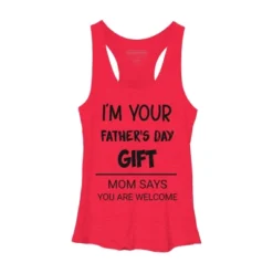 Women's Design By Humans I'm Your Father's Day Gift Black Text By Sukhendu12 Racerback Tank Top -Cheap Clad Fine Store GUEST 01004734 36cd 4223 a4e3 448f9d5665ba