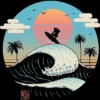 Junior's Design By Humans Summer Big Wave Surf Vibes By Vincenttrinidad T-Shirt -Cheap Clad Fine Store GUEST 020279de 5fd3 441e b46c 3484d7405d7d
