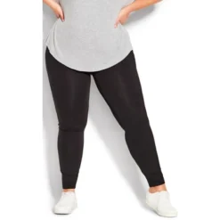Women's Plus Size Pima High Rise Legging Black - Average | AVE LEISURE -Cheap Clad Fine Store GUEST 020f1c2a 10f7 41ee a08a b43085875b31