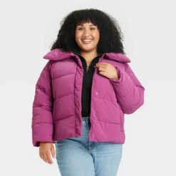 Women's Short Puffer Jacket - Ava & Viv™ -Cheap Clad Fine Store GUEST 04984cd1 fc95 4403 9273 1159af7c781d