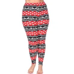 Women's Plus Size Printed Leggings - One Size Fits Most Plus - White Mark -Cheap Clad Fine Store GUEST 06f1dd2b 0692 4be3 bccc 4df0f75fc269