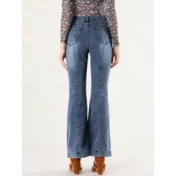 Allegra K Women's Retro High Waist Stretchy Flare Denim Jeans 14 Allegra K Women's Retro High Waist Stretchy Flare Denim Jeans -Cheap Clad Fine Store GUEST 0798170e 9f83 4cb7 9284 13c568b611c7