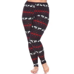 Women's Plus Size Printed Leggings - One Size Fits Most Plus - White Mark -Cheap Clad Fine Store GUEST 0ac98e2c 1873 4e22 a129 6b091301b197