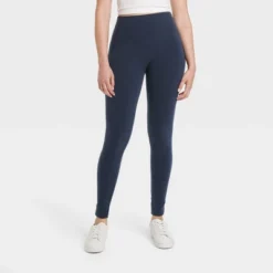 Women's High Waisted Cotton Seamless Fleece Lined Leggings - A New Day™ -Cheap Clad Fine Store GUEST 0c177265 4102 42bd b967 aca49cc47ad7