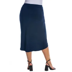 Womens Plus Size Solid Color Knee Length Tulip Skirt -Cheap Clad Fine Store GUEST 0d4b0378 7197 4567 b63d 3c7cdc2a7e31