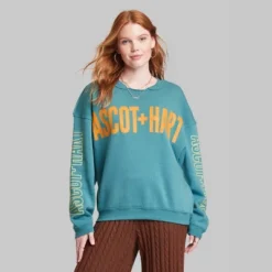 Women's Ascot + Hart Graphic Pullover Sweatshirt - Blue