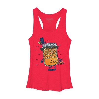 Women's Design By Humans Halloween Jam By Nickv47 Racerback Tank Top 9 Women's Design By Humans Halloween Jam By Nickv47 Racerback Tank Top - Image 7