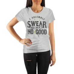 Harry Potter Marauder's Map I Solemnly Swear That I Am Up To No Good Women's White Tee T-Shirt Shirt -Cheap Clad Fine Store GUEST 111348ce c089 4d00 aba2 5628ed88b121