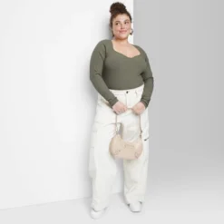 Women's Long Sleeve Sweetheart Neck Seamless Shirt - Wild Fable™ -Cheap Clad Fine Store GUEST 13bbb2c2 cc89 4527 8490 60706c1d2df6