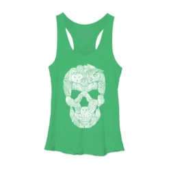 Women's Design By Humans Sketchy Owl Skull By Dinny Racerback Tank Top -Cheap Clad Fine Store GUEST 14e54781 8f34 422b 8f9b 5b793008a01f