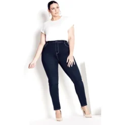 Women's Plus Size Butter Denim Skinny Jean Dark Wash - Tall | AVENUE -Cheap Clad Fine Store GUEST 16d24621 98cb 4bc1 8c44 123bda10d629