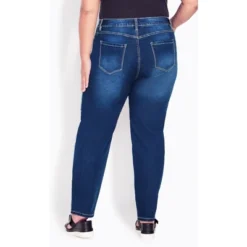 Women's Plus Size Butter Denim Straight Leg Jean Mid Wash - Average | AVENUE