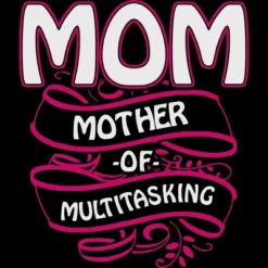 Women's Design By Humans Mom Mother Of Multitasking Banner By WonderfulDream Racerback Tank Top