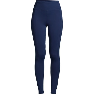 Lands' End Women's Active High Rise Compression Slimming Pocket Leggings 6 Lands' End Women's Active High Rise Compression Slimming Pocket Leggings - Image 4