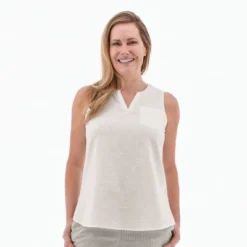 Aventura Clothing Women's Devonne Split Neck Tank Top -Cheap Clad Fine Store GUEST 1aa99d08 b286 4c8d 95b6 736a85cdde86