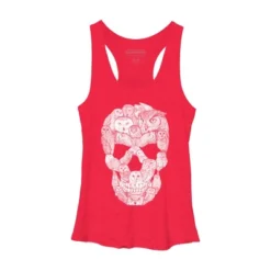 Women's Design By Humans Sketchy Owl Skull By Dinny Racerback Tank Top -Cheap Clad Fine Store GUEST 1aeae9d1 da90 4f8b 9198 ec4bad41c612