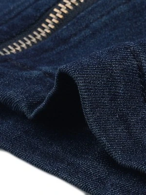 Agnes Orinda Women's Plus Size Denim Zip Up Front Mini Jean Skirts 7 Agnes Orinda Women's Plus Size Denim Zip Up Front Mini Jean Skirts - Image 5