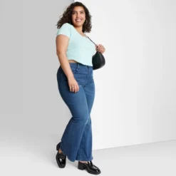 Women's High-Rise Flare Jeans - Wild Fable™ Dark Blue Wash -Cheap Clad Fine Store GUEST 1ca76bba fc19 412b ad5f 829bd6fb1442