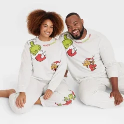 Adult's The Grinch Graphic Sweatshirt - Oatmeal -Cheap Clad Fine Store GUEST 1cc9e4a0 f843 44e5 ab2c 301f939373b0