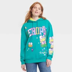Women's Sanrio Keroppi Graphic Hoodie - Green -Cheap Clad Fine Store GUEST 1f8bbd4f a08b 41f0 bc7b 31b66b8ac2ee
