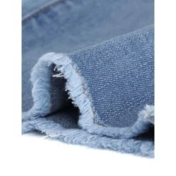 Agnes Orinda Women's Plus Size Capri Ripped Slash Pocket Raw Hem Denim Jeans -Cheap Clad Fine Store GUEST 20ebb878 ad82 4588 a486 b82b2a06a79e