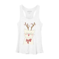 Women's Design By Humans Christmas Cat By Rasheb Racerback Tank Top -Cheap Clad Fine Store GUEST 20f335ad ed8e 46a9 a72b 8f4c88a7d5d9