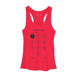 Women's Design By Humans Unlock Me By Clingcling Racerback Tank Top -Cheap Clad Fine Store GUEST 217d5086 fb2b 4f13 b3d4 62c3d10b312b