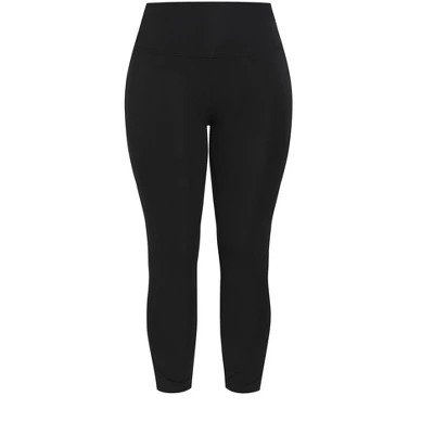 Women's Plus Size Supima® High Rise Legging Black - Average | AVENUE LEISURE 4 Women's Plus Size Supima® High Rise Legging Black - Average | AVENUE LEISURE - Image 2