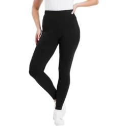 June + Vie By Roaman's Women’s Plus Size Classic Ankle Legging