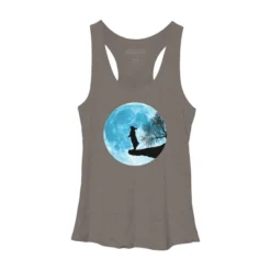 Women's Design By Humans Moon Bunny By Maryedenoa Racerback Tank Top -Cheap Clad Fine Store GUEST 22e7883a 13d8 44c1 b4c4 6f54eeaf678a