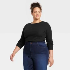 Women's 2pk Long Sleeve Shrunken Rib T-Shirt - Universal Thread™ White/Black 15 Women's 2pk Long Sleeve Shrunken Rib T-Shirt - Universal Thread™ White/Black -Cheap Clad Fine Store GUEST 23fe0b56 37b7 43c9 944d f387bbc03f9b