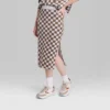 Women's Ascot + Hart Checkered Graphic Midi Skirt -Cheap Clad Fine Store GUEST 246a68bb 5b2f 47ef 901a 80b70e080ada