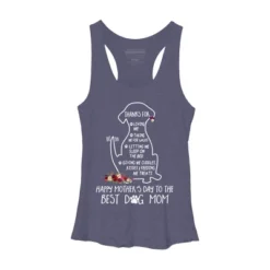 Women's Design By Humans Happy Mothers Day Best Dog Mom Thanks By MiuMiuShop Racerback Tank Top -Cheap Clad Fine Store GUEST 251b549f 10df 4414 b163 0a7cfc0d1961