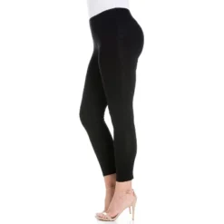 24seven Comfort Apparel Women's Plus Comfortable Ankle Length Leggings