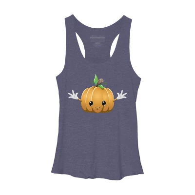 Women's Design By Humans Halloween Pumpkin Monster 6 By LironPeer Racerback Tank Top 6 Women's Design By Humans Halloween Pumpkin Monster 6 By LironPeer Racerback Tank Top - Image 4