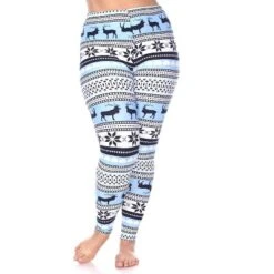 Women's Plus Size Printed Leggings - One Size Fits Most Plus - White Mark -Cheap Clad Fine Store GUEST 2a0f88e4 0c50 40f0 a105 e2eb69113435