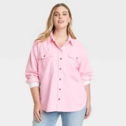 Women's Oversized Corduroy Long Sleeve Collared Button-Down Shirt - Universal Thread™ -Cheap Clad Fine Store GUEST 2b600a3e c457 4e8a b922 a182e3f6f95d