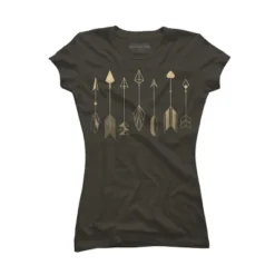 Junior's Design By Humans Be Brave Little Arrow (gold) By Staceyroman T-Shirt -Cheap Clad Fine Store GUEST 2da4def9 3dbf 4821 8bb5 bc7e59b90517