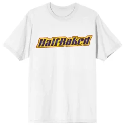 Half-Baked Colored Logo Crew Neck Short Sleeve Women's White T-shirt -Cheap Clad Fine Store GUEST 305a7440 c243 4e10 b159 07bfb5186204