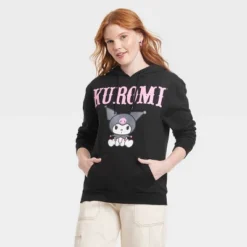 Women's Sanrio Kuromi Graphic Hoodie - Black -Cheap Clad Fine Store GUEST 32dceb5d 8646 4014 ad9e 0da9ade874a2