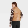 Women's Faux Leather Puffer Vest - A New Day™ -Cheap Clad Fine Store GUEST 34b4daea 380e 43e2 b538 4f6d4c67faa8