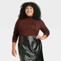 Women's Long Sleeve Turtleneck T-Shirt - Ava & Viv™ -Cheap Clad Fine Store GUEST 364537c5 b2ae 44e1 bf1f af7a0e70c164