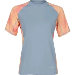 Reel Life Women's Alaria Cloud Dye UV T-Shirt - Dusty Blue