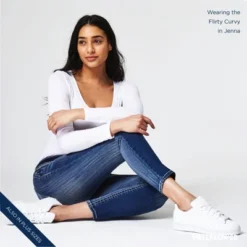 WallFlower Women's Flirty Curvy Skinny High Rise Insta Stretch Juniors Jeans (Standard And Plus) -Cheap Clad Fine Store GUEST 3994ac96 63f0 4baa 92ac e7cba2ffe470