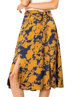 Allegra K Women's High Elastic Waist Belted Slit A-Line Midi Floral Print Skirt 17 Allegra K Women's High Elastic Waist Belted Slit A-Line Midi Floral Print Skirt -Cheap Clad Fine Store GUEST 3a95a616 97bd 499f b99c e14d11c13e28