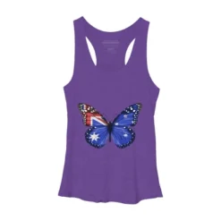 Women's Design By Humans Butterfly Flag Of Australia By GiftsIdeas Racerback Tank Top -Cheap Clad Fine Store GUEST 3ba6c717 2061 485c b7e8 8530b701a195