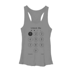 Women's Design By Humans Unlock Me By Clingcling Racerback Tank Top -Cheap Clad Fine Store GUEST 3cf96baf bf59 4376 a539 28976dad4f8b