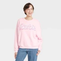 Women's Barbie Logo Graphic Sweatshirt - Pink -Cheap Clad Fine Store GUEST 3d3f9236 32a0 4d3b 9fed c58438398c5d