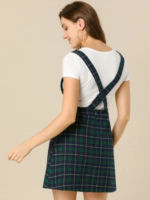 Allegra K Women's Causal Adjustable Strap Above Knee Suspender Skirts 6 Allegra K Women's Causal Adjustable Strap Above Knee Suspender Skirts - Image 4